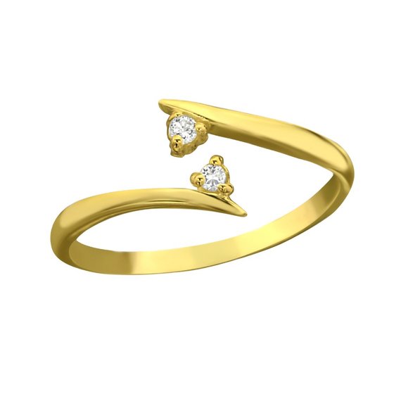 14k Gold Vermeil Toe Ring - Picture 1 of 4